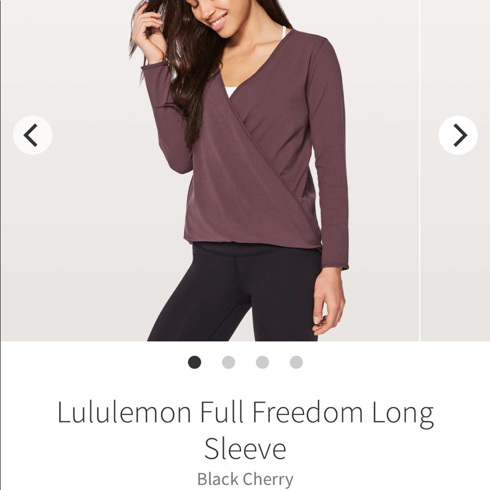 Lululemon full freedom long sleeve